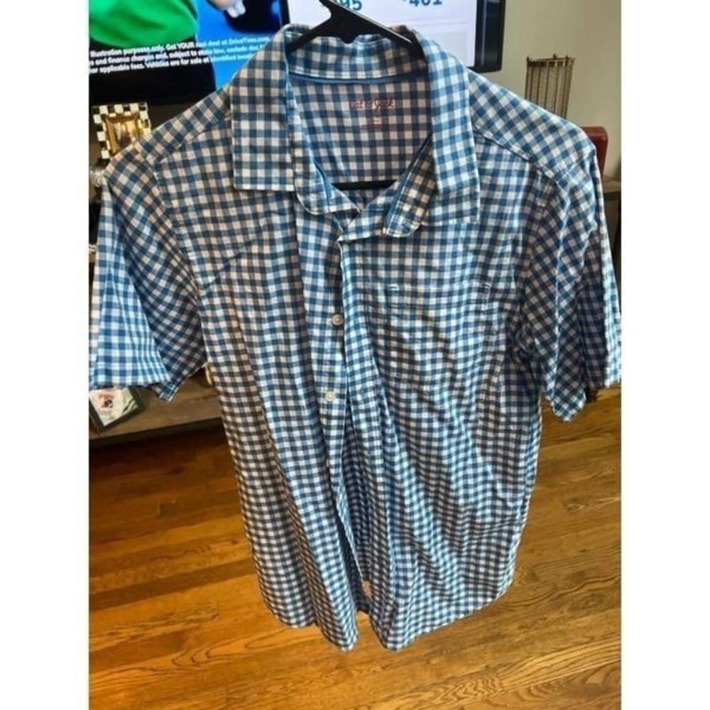 Cat & Jack short sleeve button up boy shirt size XL